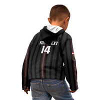 Custom Austria Football Kid Hoodie 2026 Go Das Team Striped Style - Wonder Print Shop