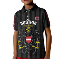 Custom Austria Football Kid Polo Shirt 2026 Go Das Team Striped Style - Wonder Print Shop