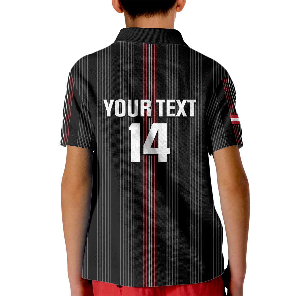 Custom Austria Football Kid Polo Shirt 2026 Go Das Team Striped Style - Wonder Print Shop