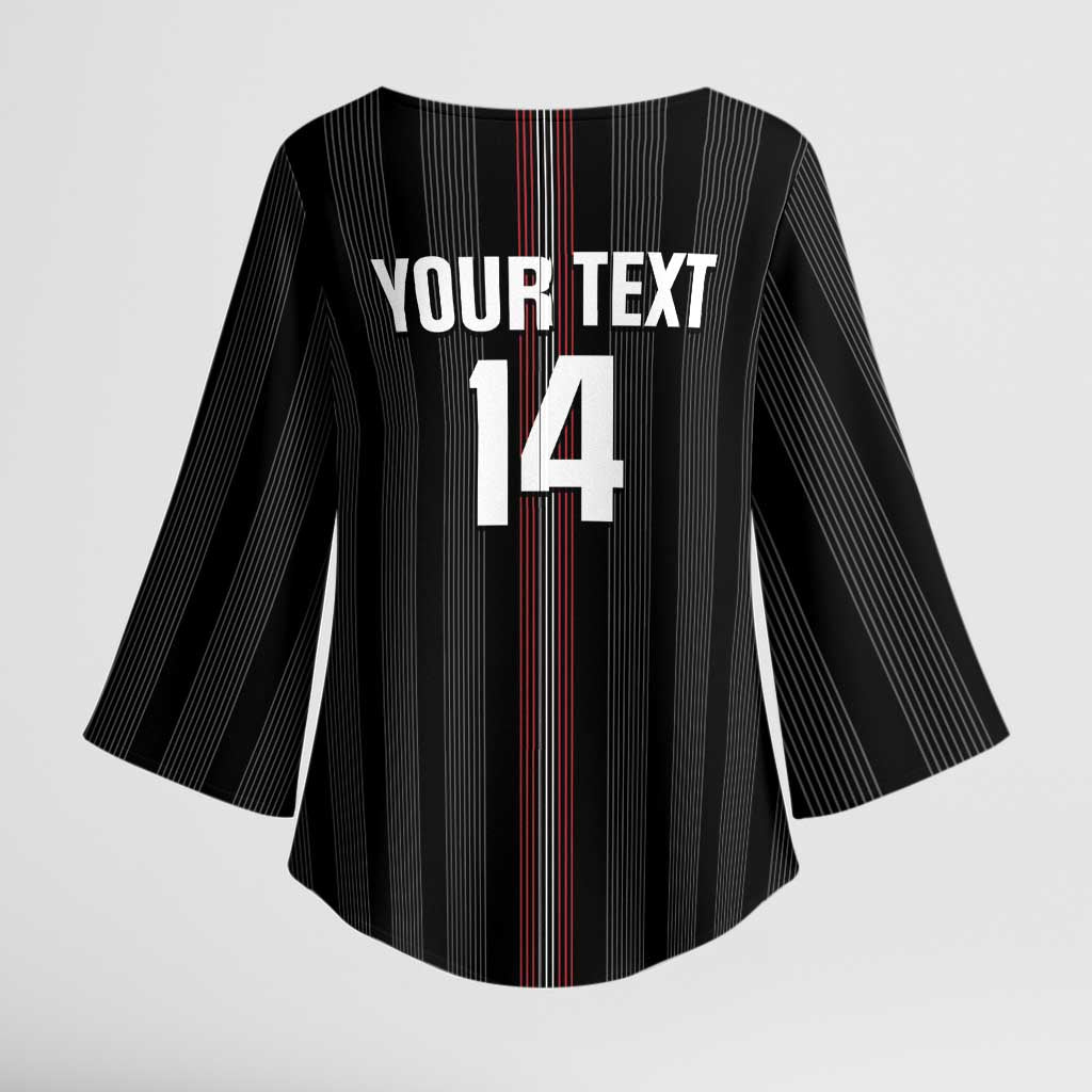 Custom Austria Football Kimono Sleeve Blouse 2026 Go Das Team Striped Style - Wonder Print Shop