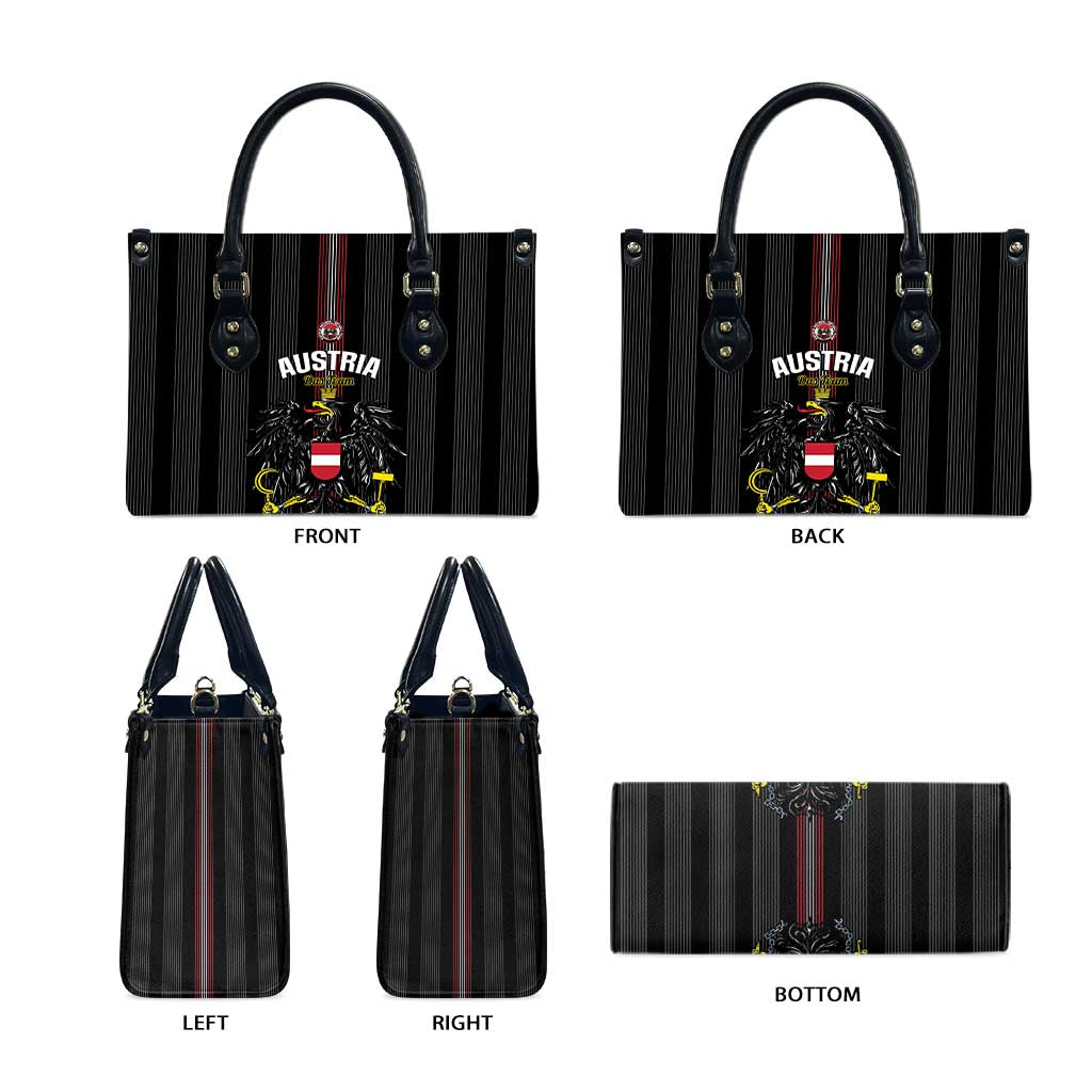 Austria Football Leather Bag 2026 Go Das Team Striped Style - Wonder Print Shop