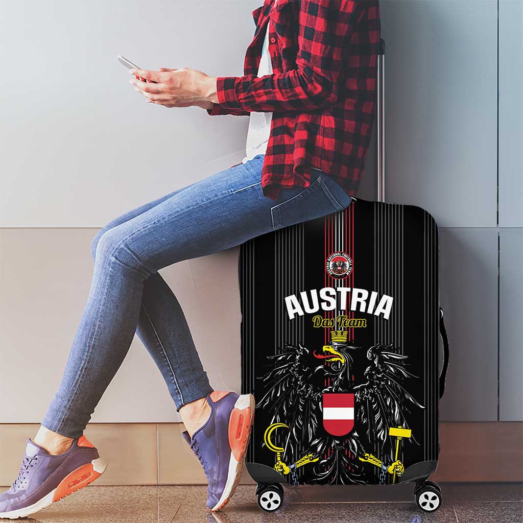 Austria Football Luggage Cover 2026 Go Das Team Striped Style - Wonder Print Shop