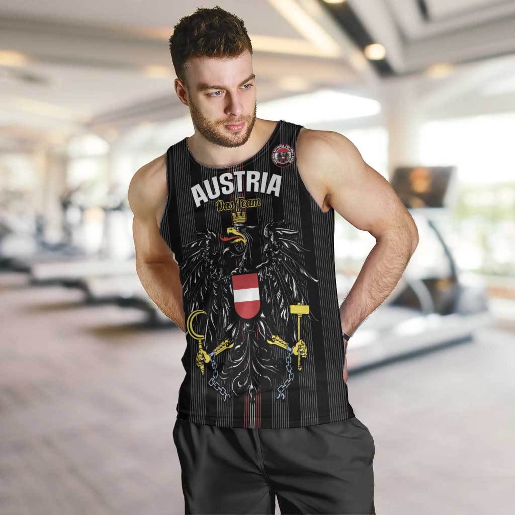 Custom Austria Football Men Tank Top 2026 Go Das Team Striped Style - Wonder Print Shop