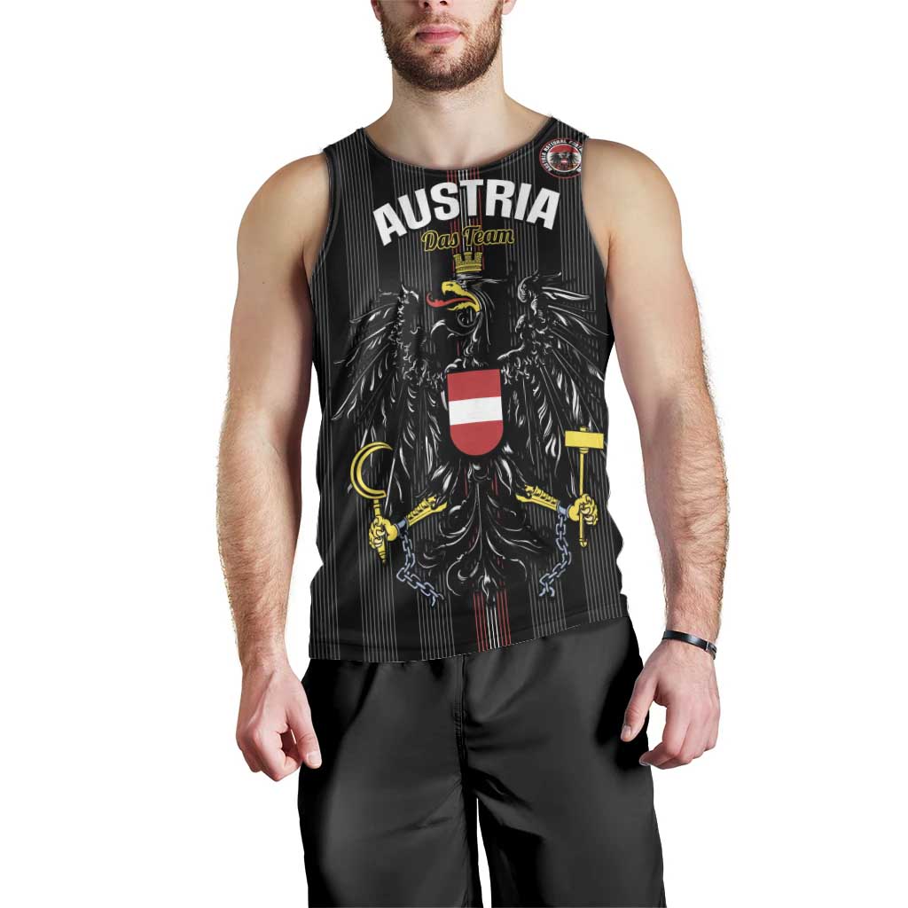 Custom Austria Football Men Tank Top 2026 Go Das Team Striped Style - Wonder Print Shop