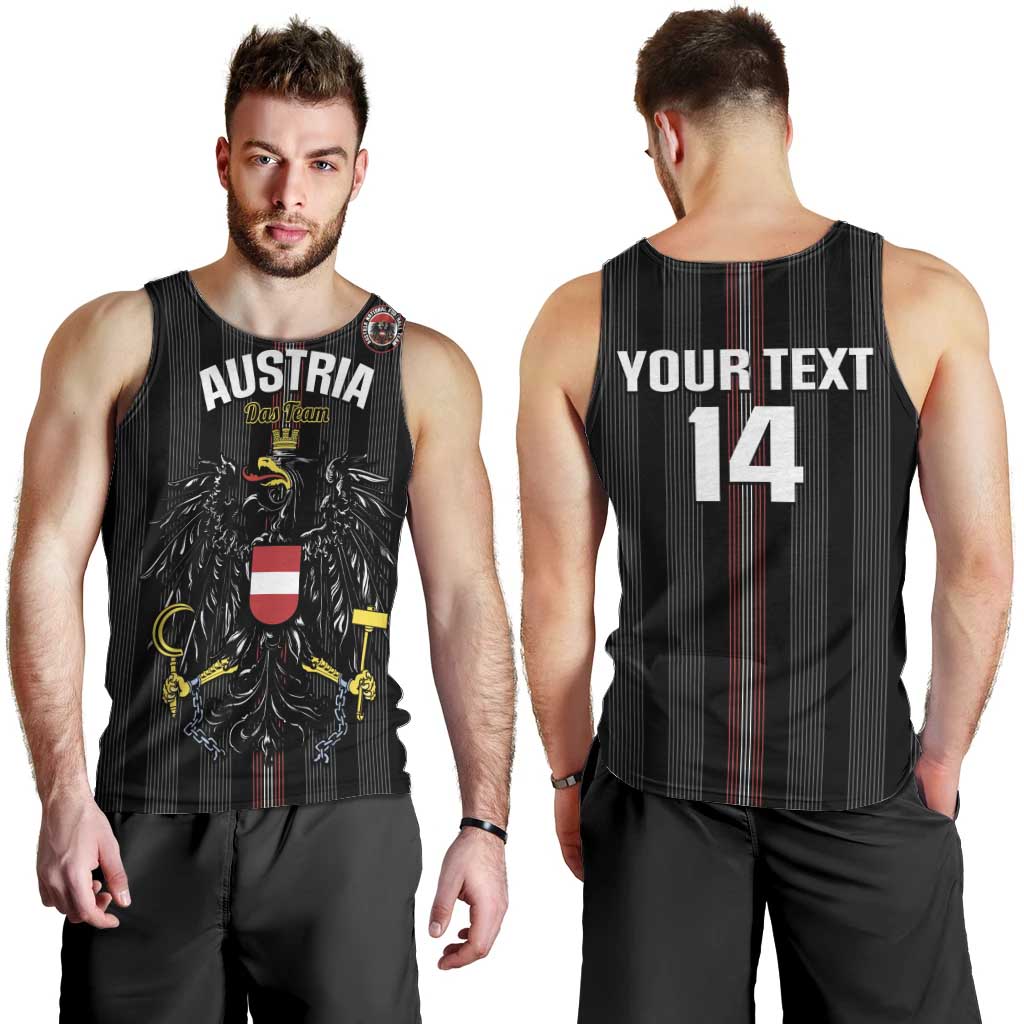 Custom Austria Football Men Tank Top 2026 Go Das Team Striped Style - Wonder Print Shop