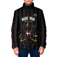 Custom Austria Football Padded Jacket 2026 Go Das Team Striped Style - Wonder Print Shop