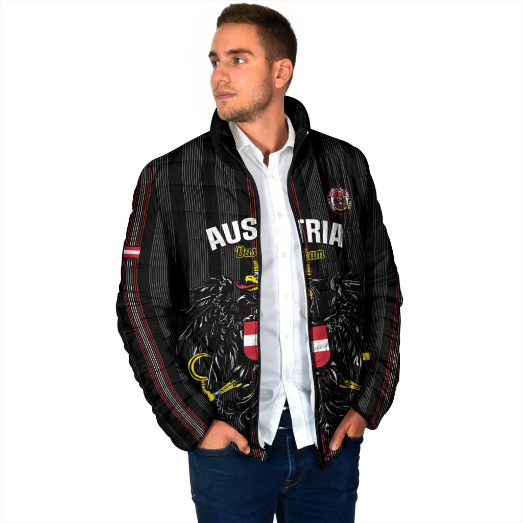 Custom Austria Football Padded Jacket 2026 Go Das Team Striped Style - Wonder Print Shop
