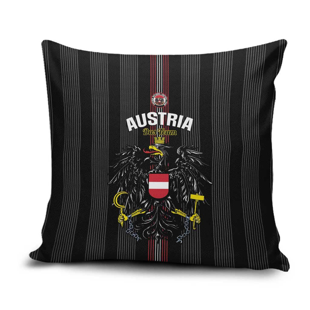 Austria Football Pillow Cover 2026 Go Das Team Striped Style - Wonder Print Shop