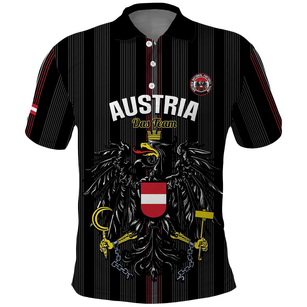 Custom Austria Football Polo Shirt 2026 Go Das Team Striped Style - Wonder Print Shop