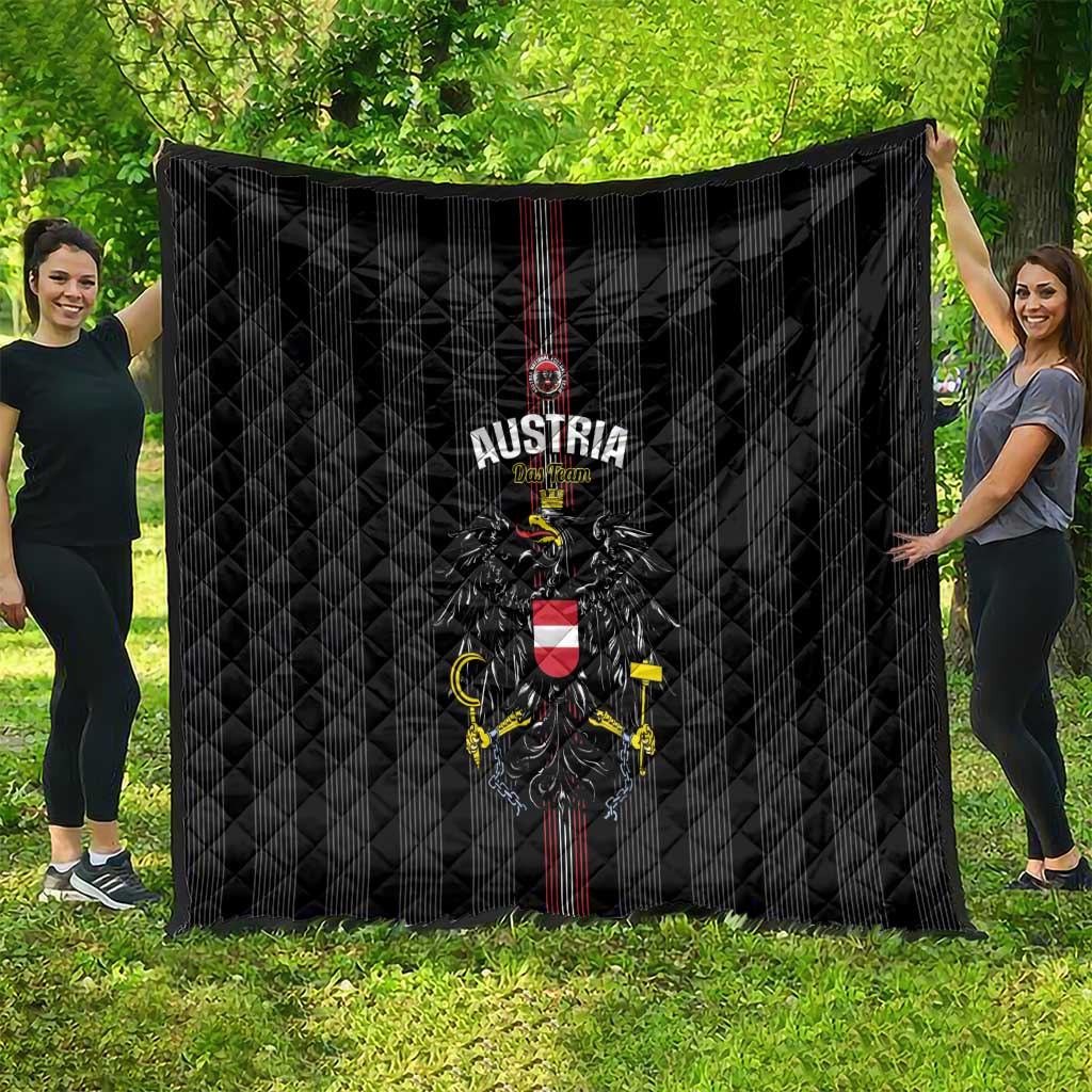 Austria Football Quilt 2026 Go Das Team Striped Style - Wonder Print Shop