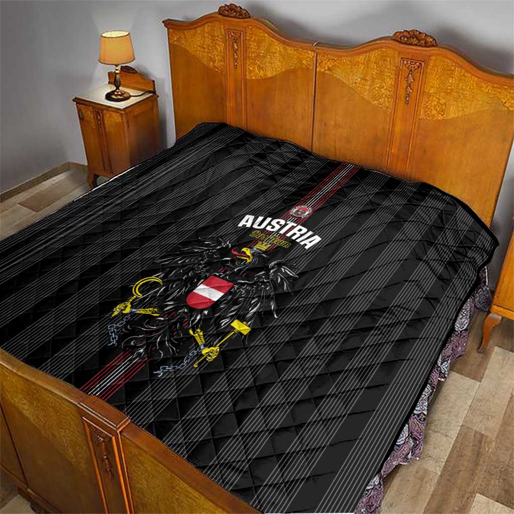 Austria Football Quilt 2026 Go Das Team Striped Style - Wonder Print Shop