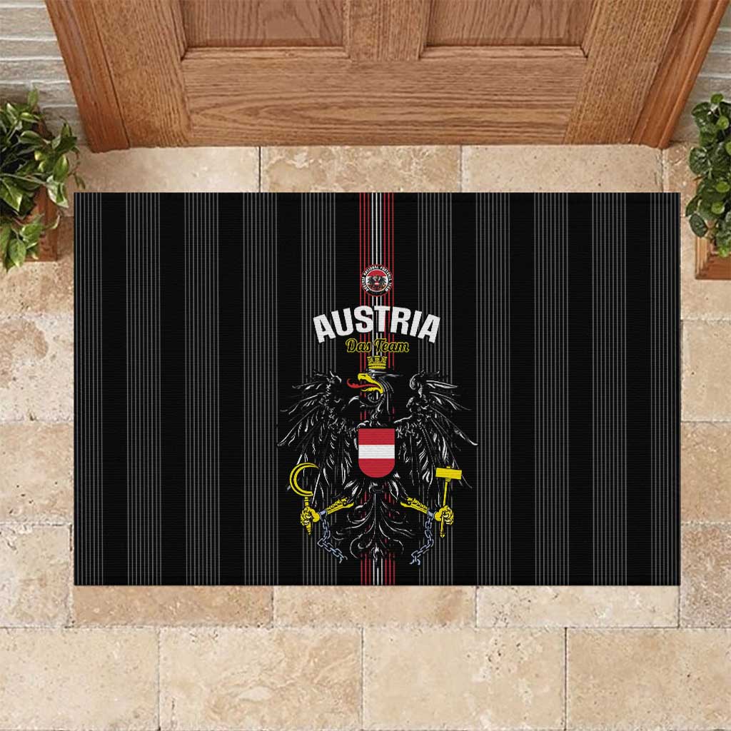 Austria Football Rubber Doormat 2026 Go Das Team Striped Style - Wonder Print Shop