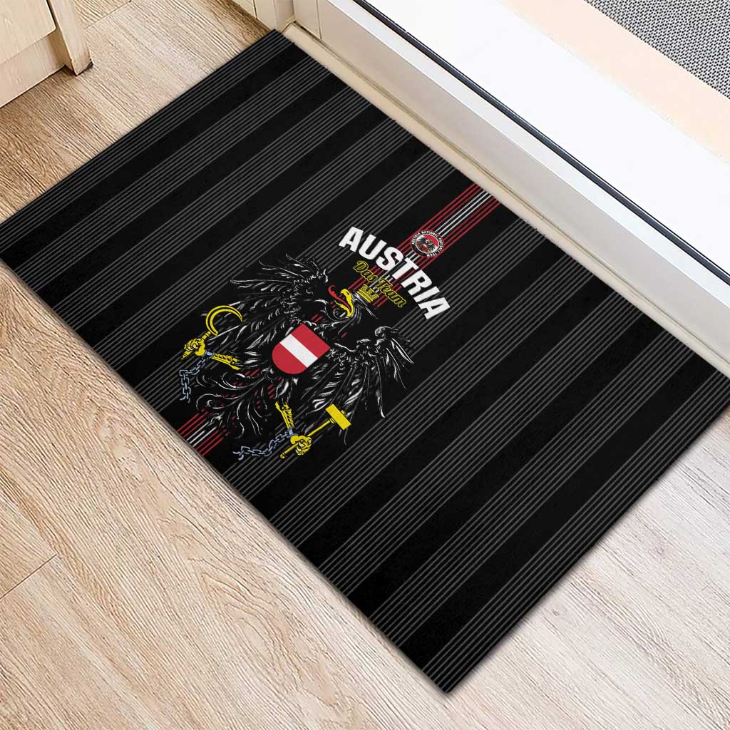 Austria Football Rubber Doormat 2026 Go Das Team Striped Style - Wonder Print Shop