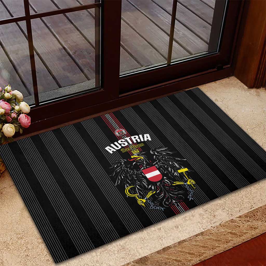 Austria Football Rubber Doormat 2026 Go Das Team Striped Style - Wonder Print Shop