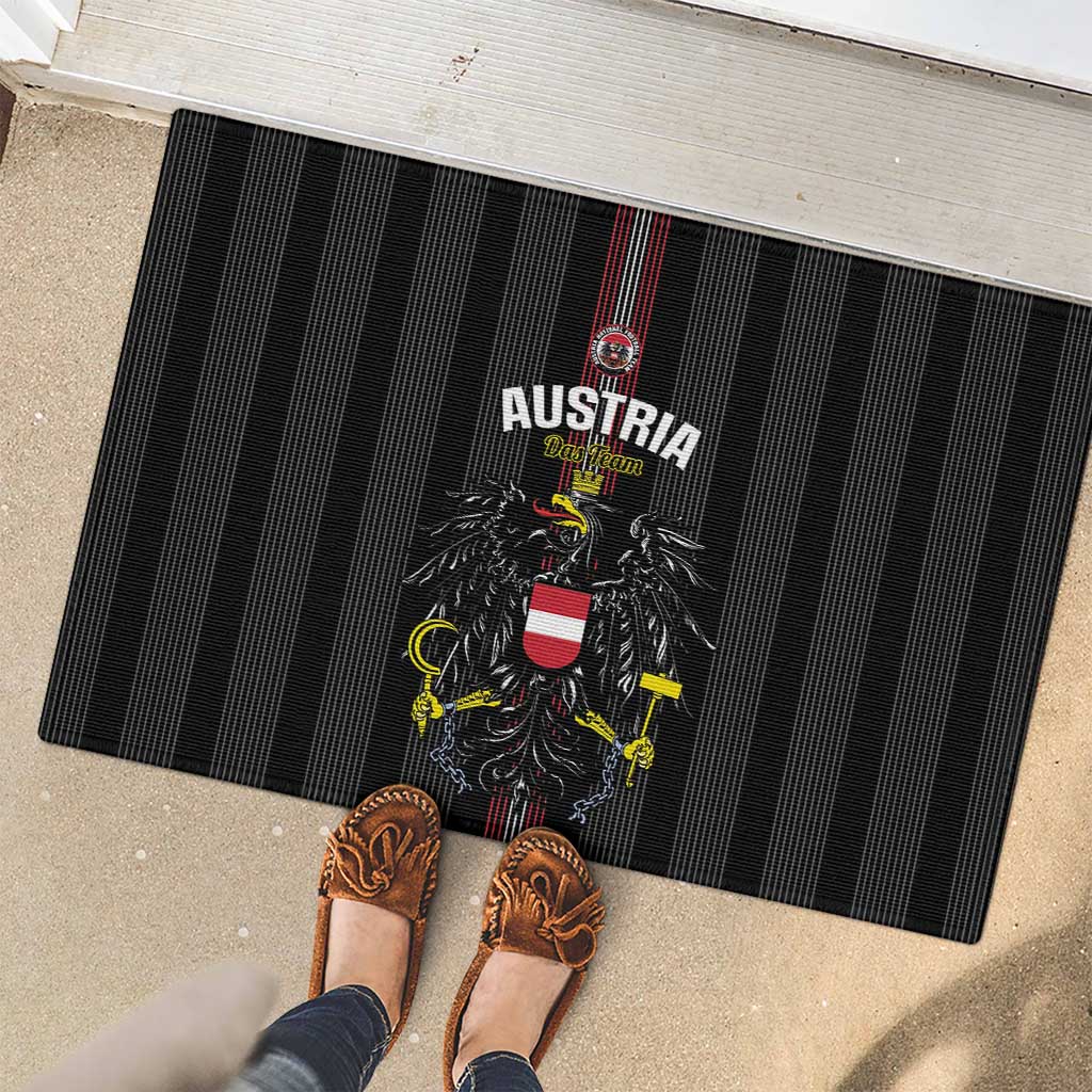 Austria Football Rubber Doormat 2026 Go Das Team Striped Style - Wonder Print Shop