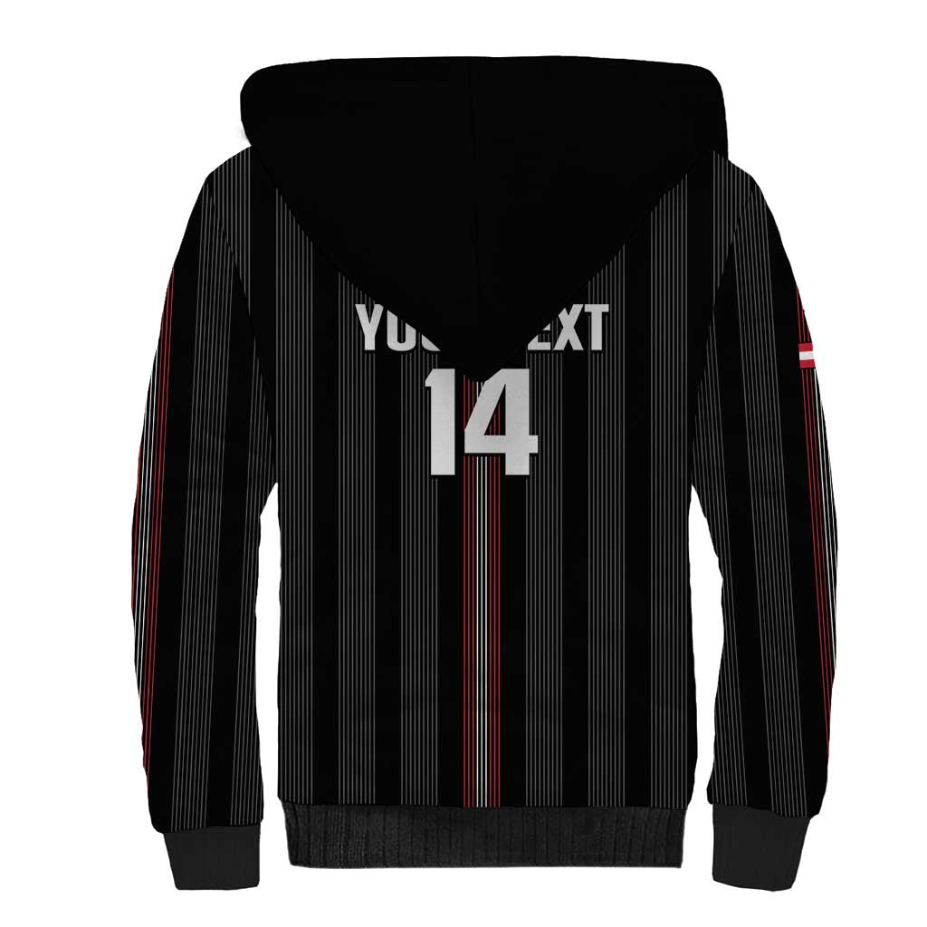 Custom Austria Football Sherpa Hoodie 2026 Go Das Team Striped Style - Wonder Print Shop
