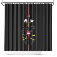 Austria Football Shower Curtain 2026 Go Das Team Striped Style - Wonder Print Shop