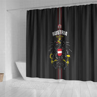 Austria Football Shower Curtain 2026 Go Das Team Striped Style - Wonder Print Shop