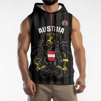 Custom Austria Football Sleeveless Hoodie 2026 Go Das Team Striped Style - Wonder Print Shop