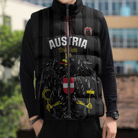 Custom Austria Football Sleeveless Puffer Jacket 2026 Go Das Team Striped Style - Wonder Print Shop