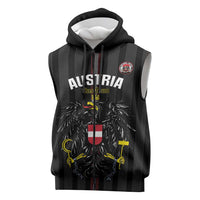Custom Austria Football Sleeveless Zip Hoodie 2026 Go Das Team Striped Style - Wonder Print Shop