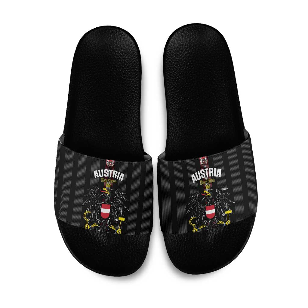 Austria Football Slide Sandals 2026 Go Das Team Striped Style - Wonder Print Shop