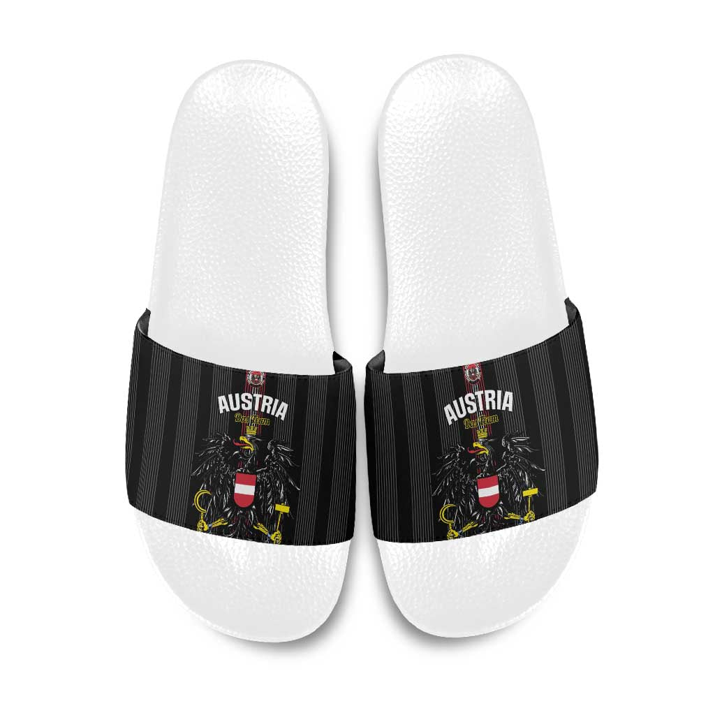 Austria Football Slide Sandals 2026 Go Das Team Striped Style - Wonder Print Shop