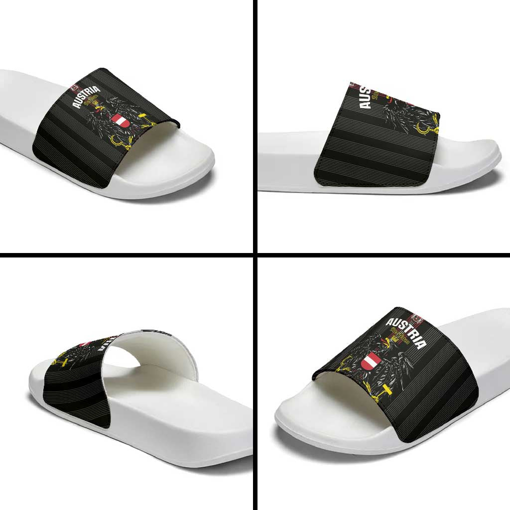 Austria Football Slide Sandals 2026 Go Das Team Striped Style - Wonder Print Shop