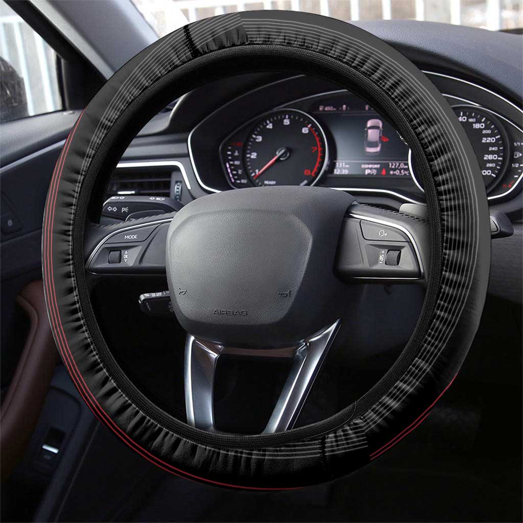 Austria Football Steering Wheel Cover 2026 Go Das Team Striped Style - Wonder Print Shop