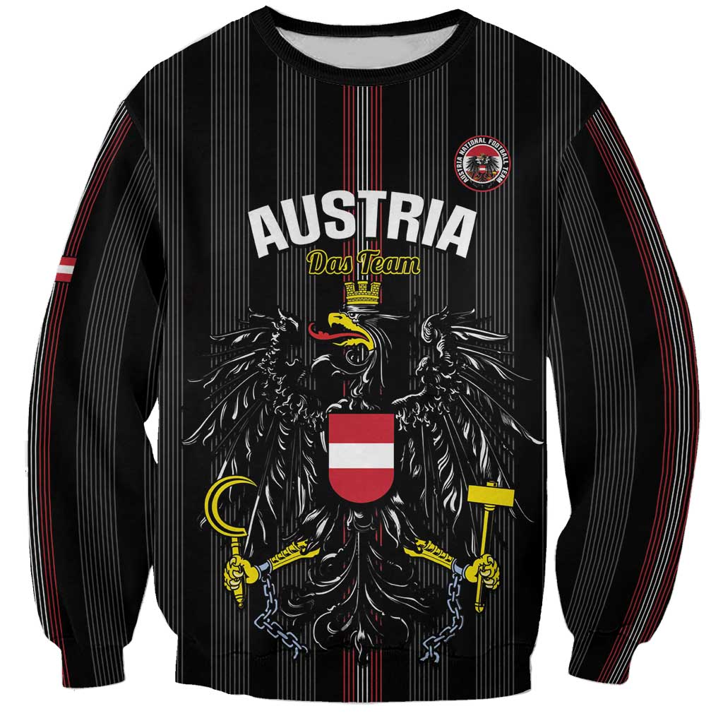 Custom Austria Football Sweatshirt 2026 Go Das Team Striped Style - Wonder Print Shop