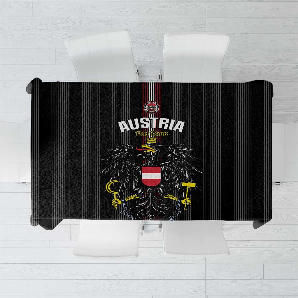 Austria Football Tablecloth 2026 Go Das Team Striped Style - Wonder Print Shop
