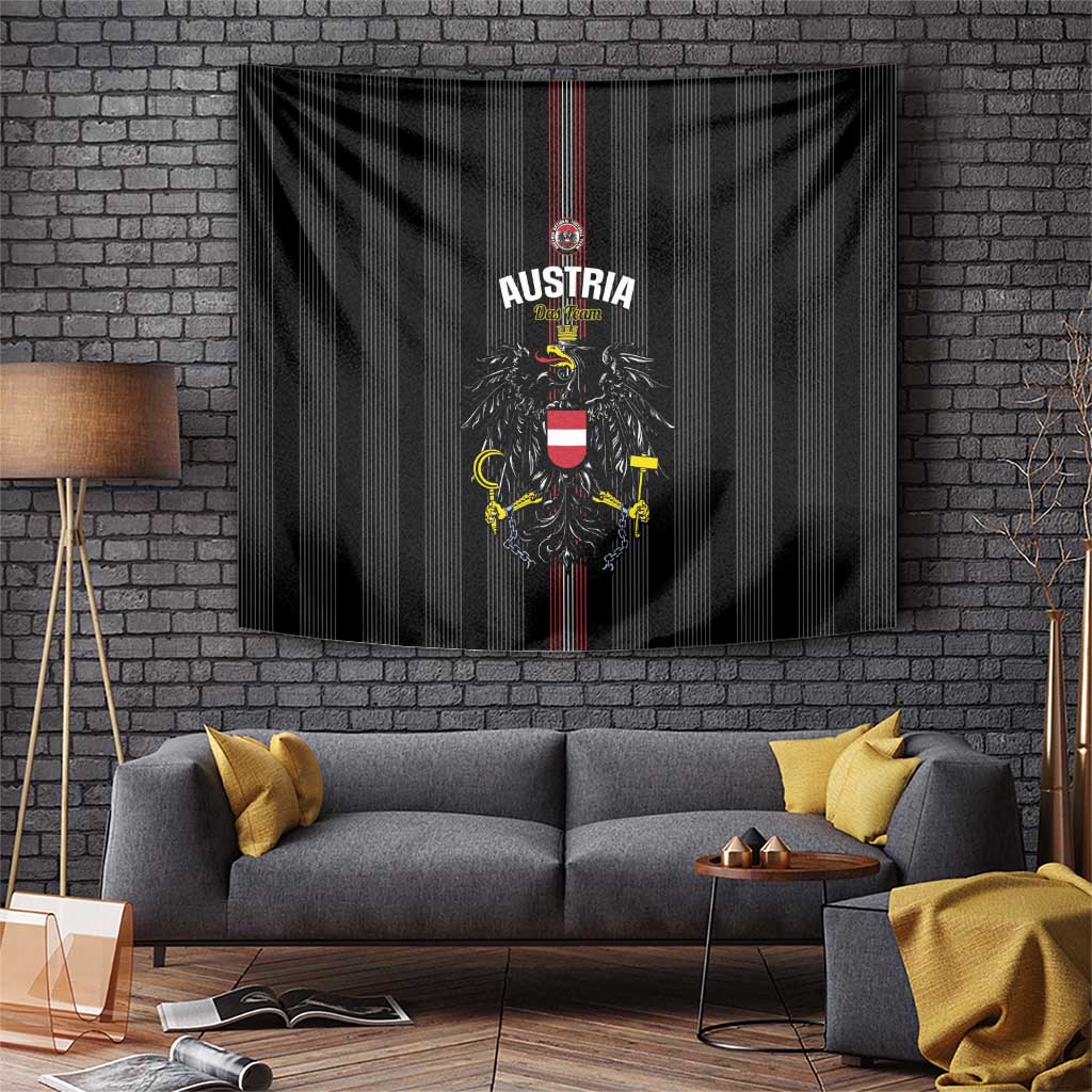Austria Football Tapestry 2026 Go Das Team Striped Style - Wonder Print Shop