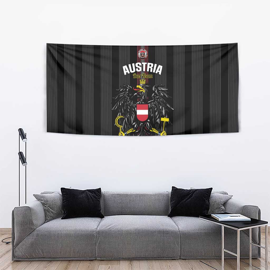 Austria Football Tapestry 2026 Go Das Team Striped Style - Wonder Print Shop
