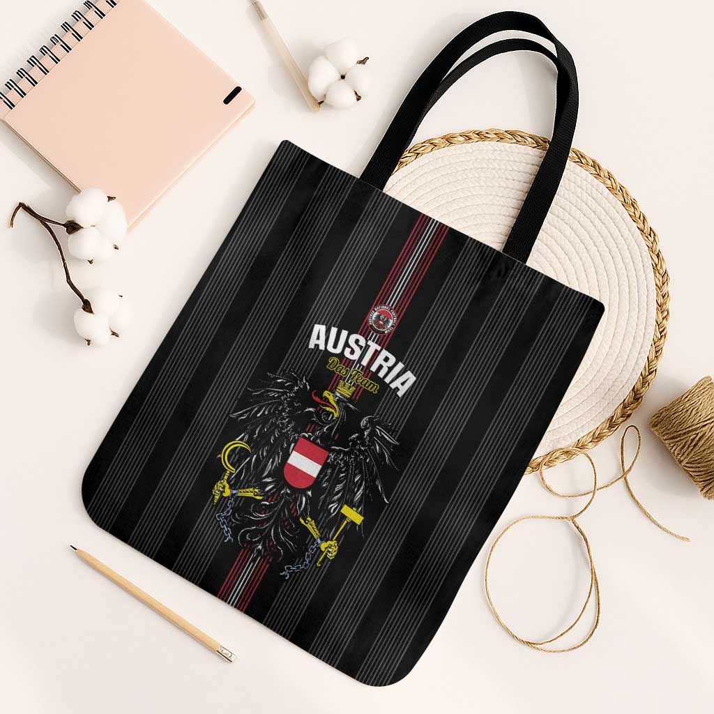 Austria Football Tote Bag 2026 Go Das Team Striped Style - Wonder Print Shop