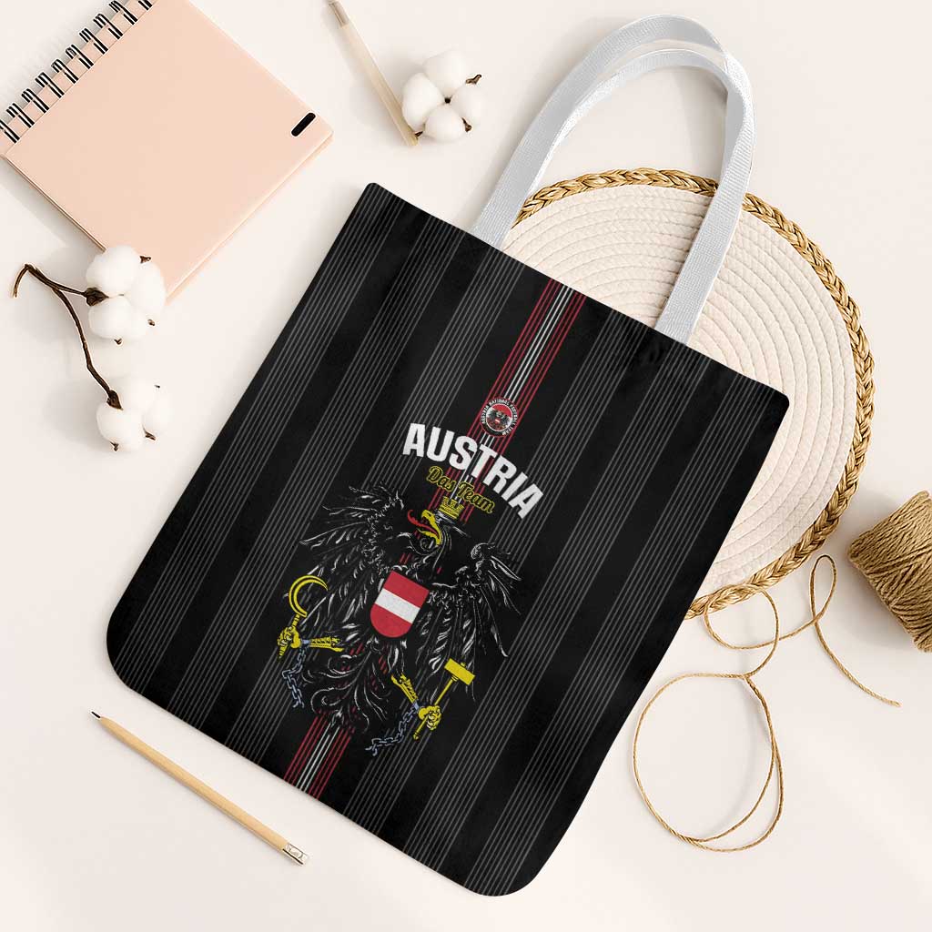 Austria Football Tote Bag 2026 Go Das Team Striped Style - Wonder Print Shop