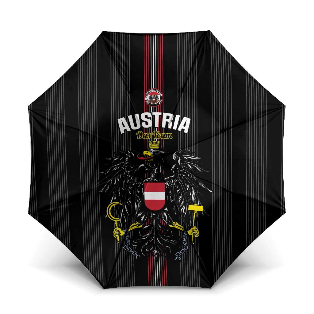 Austria Football Umbrella 2026 Go Das Team Striped Style - Wonder Print Shop
