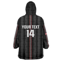 Custom Austria Football Wearable Blanket Hoodie 2026 Go Das Team Striped Style - Wonder Print Shop