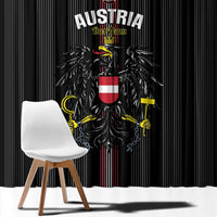 Austria Football Window Curtain 2026 Go Das Team Striped Style - Wonder Print Shop