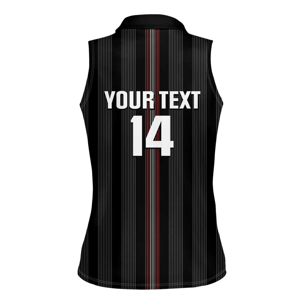 Custom Austria Football Women Sleeveless Polo Shirt 2026 Go Das Team Striped Style - Wonder Print Shop