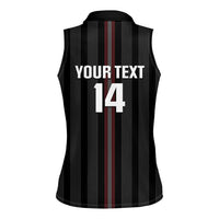 Custom Austria Football Women Sleeveless Polo Shirt 2026 Go Das Team Striped Style - Wonder Print Shop