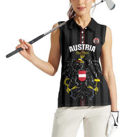 Custom Austria Football Women Sleeveless Polo Shirt 2026 Go Das Team Striped Style - Wonder Print Shop