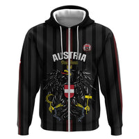 Custom Austria Football Zip Hoodie 2026 Go Das Team Striped Style - Wonder Print Shop