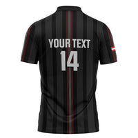 Custom Austria Football Zipper Polo Shirt 2026 Go Das Team Striped Style - Wonder Print Shop