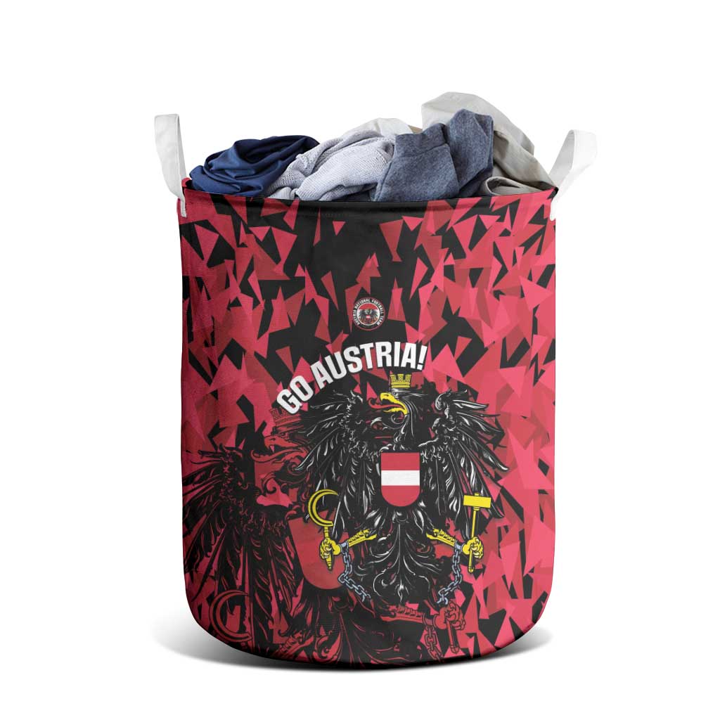 Austria Football Laundry Basket 2026 Das Team Black Eagle - Wonder Print Shop