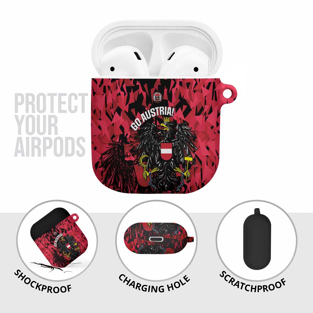 Austria Football AirPods Case 2026 Das Team Black Eagle - Wonder Print Shop