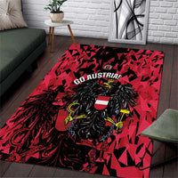 Austria Football Area Rug 2026 Das Team Black Eagle - Wonder Print Shop
