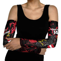 Custom Austria Football Arm Sleeves 2026 Das Team Black Eagle - Wonder Print Shop