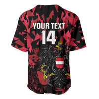 Custom Austria Football Baseball Jersey 2026 Das Team Black Eagle - Wonder Print Shop