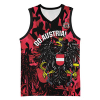 Custom Austria Football Basketball Jersey 2026 Das Team Black Eagle - Wonder Print Shop