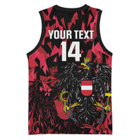 Custom Austria Football Basketball Jersey 2026 Das Team Black Eagle - Wonder Print Shop